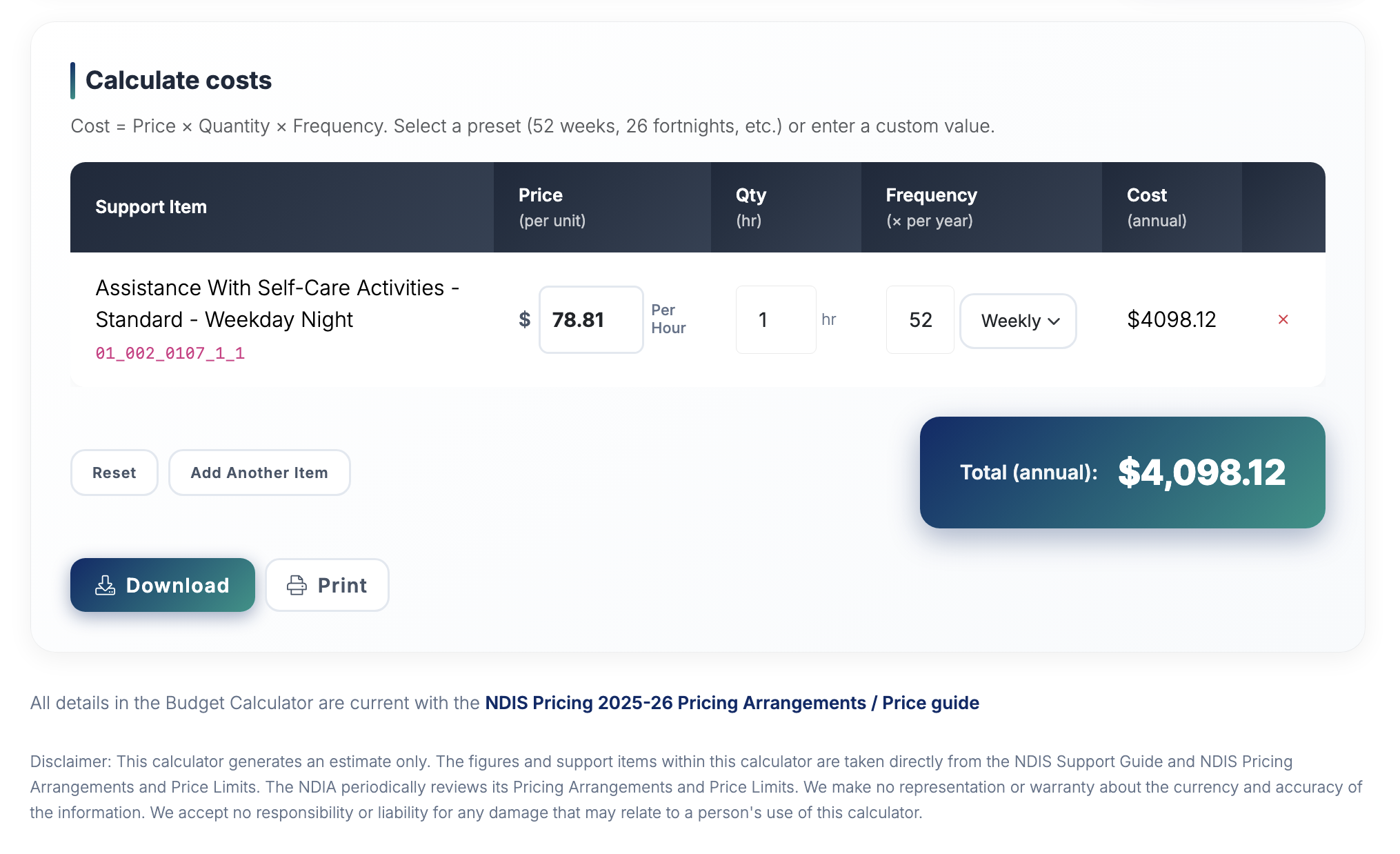 NDIS Budget Calculator Widget Embed Preview NDIS Budget Calculator Widget Embed Preview